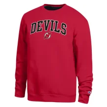 New Jersey Devils - Team Contrast Crewneck NHL Sweatshirt