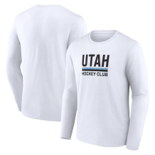 Utah Hockey Club - Draft Logo White NHL Long Sleeve T-Shirt