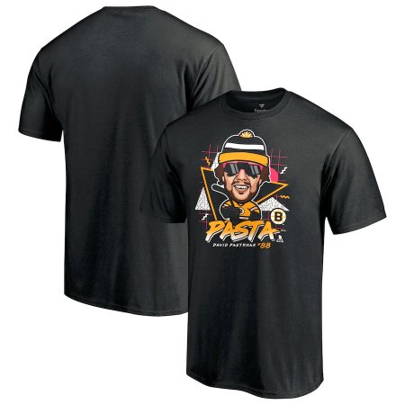 Boston Bruins - David Pastrnak Retro Pasta NHL T-Shirt