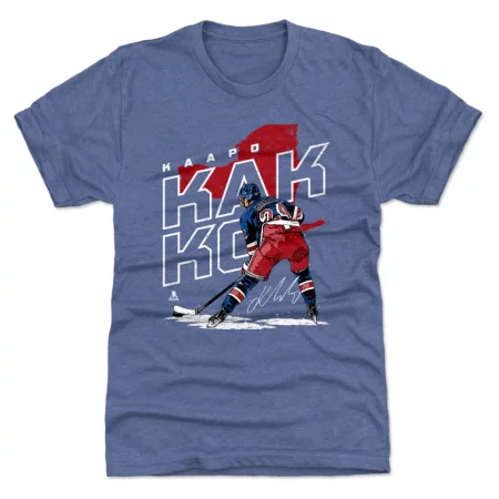 New York Rangers - Kaapo Kakko Player Map Blue NHL Tričko