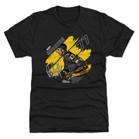 Boston Bruins - Ray Bourque Stripes Black NHL T-Shirt
