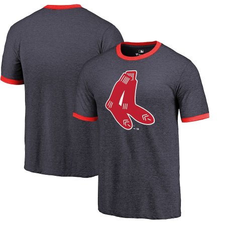 Boston Red Sox - Refresh Ringer Tri-Blend MLB Koszulka