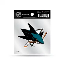 San Jose Sharks - Clear Backer Logo NHL Aufkleber