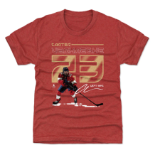 Florida Panthers Youth - Carter Verhaeghe Number Red NHL T-Shirt