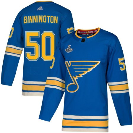 St. Louis Blues - Jordan Binnington 2019 Stanley Cup Champs Authentic Pro NHL Trikot