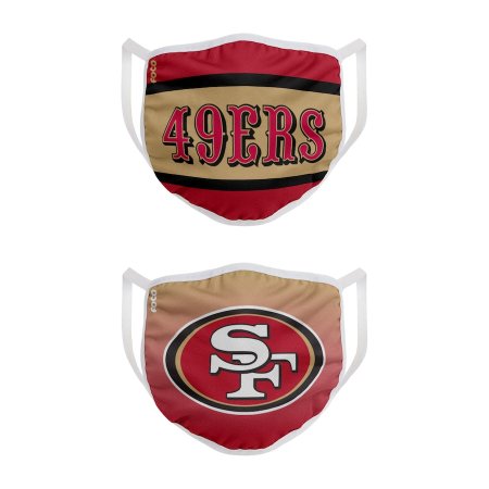 San Francisco 49ers - Colorblock 2-pack NFL rúško