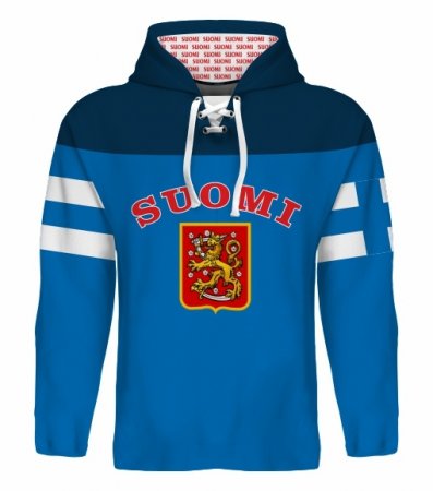 Finland - Sublimated Dark Fan Sweatshirt - Size: L