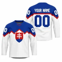 Slowakei - 2026 Hockey Fan Replica Trikot Weiß/Name und Nummer