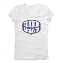 Edmonton Oilers Womens - Connor McDavid Puck NHL T-Shirt