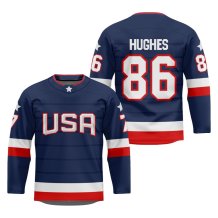 USA - Jack Hughes 2025 Replica Fan Jersey