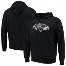 Baltimore Ravens - Primary Logo Full-Zip NFL Mikina s kapucňou
