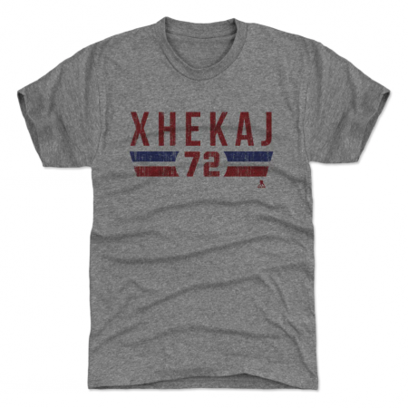Montreal Canadiens - Arber Xhekaj Font Gray NHL T-Shirt - Wielkość: L/USA=XL/EU