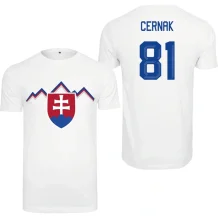 Słowacja - Erik Černák 2026 Hockey Koszulka - biała