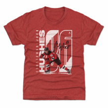 New Jersey Devils Youth - Jack Hughes Stretch Red NHL T-Shirt