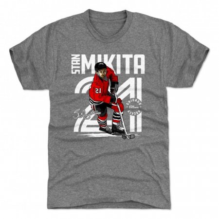 Chicago Blackhawks - Stan Mikita Inline Gray NHL T-Shirt