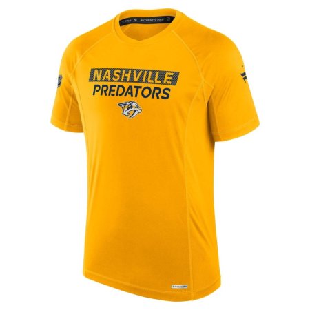 Nashville Predators -  2024 Authentic Pro Rink Tech Yellow NHL Tričko - Velikost: S/USA=M/EU