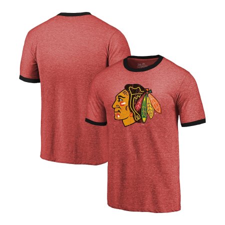 Chicago Blackhawks - Ringer Contrast NHL T-Shirt