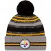 Pittsburgh Steelers - 2021 Sideline Road NFL zimná čiapka