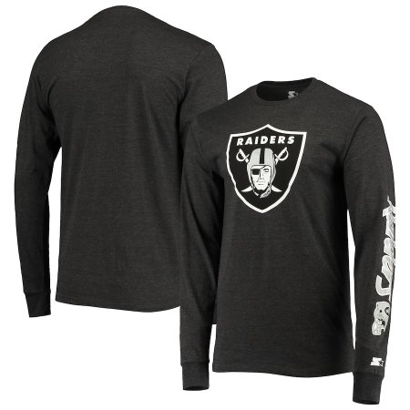 Las Vegas Raiders - Starter Half Time Gray NFL Koszułka z długim rękawem