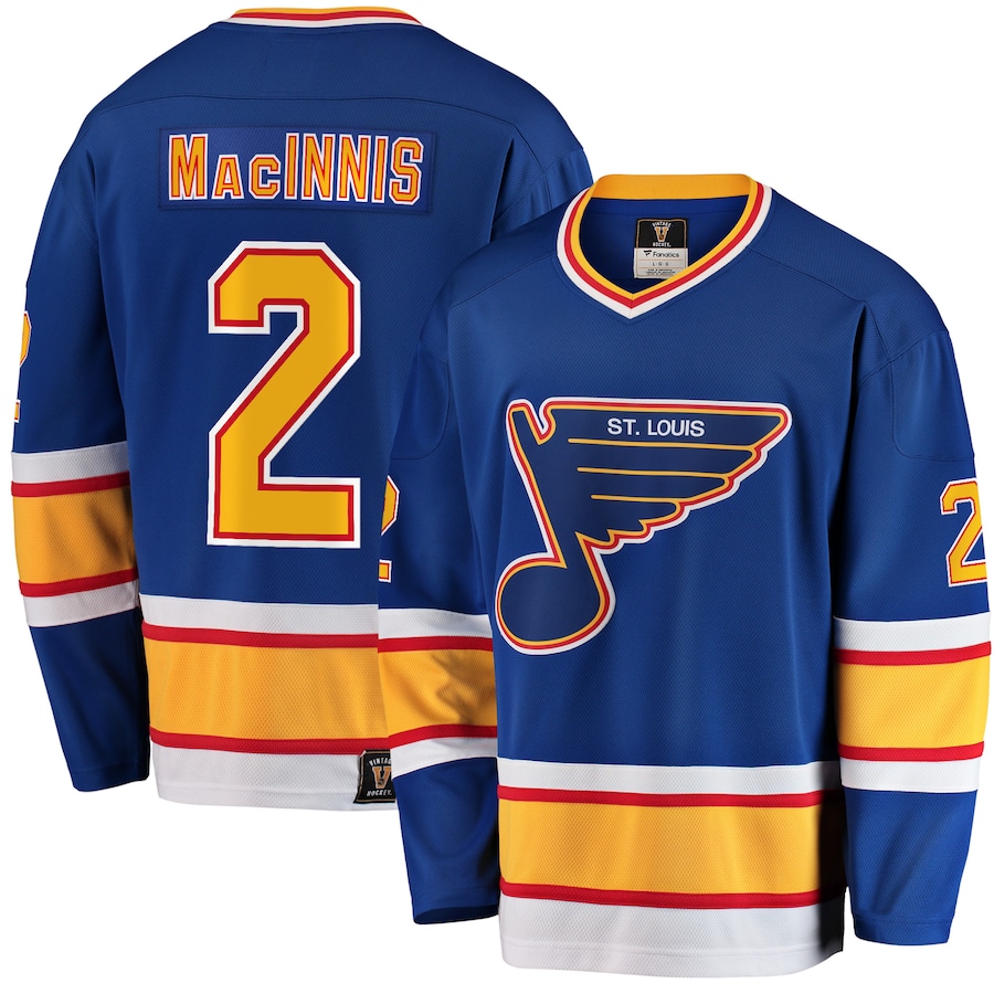 Al Macinnis St. Louis Blues Vintage CCM Hockey Jersey 