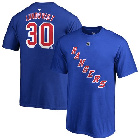 New York Rangers Youth - Henrik Lundqvist Stack NHL T-Shirt