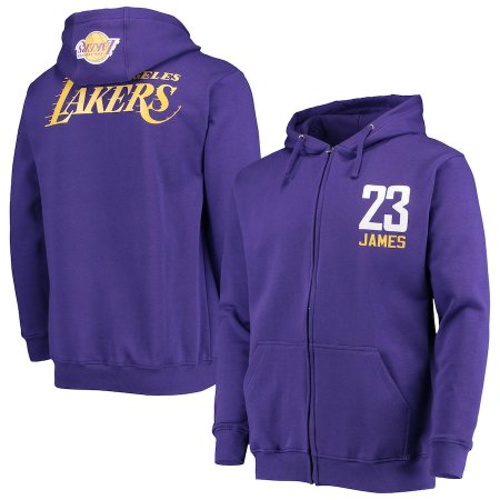 Los Angeles Lakers - LeBron James Full-Zip NBA Bluza z kapturem