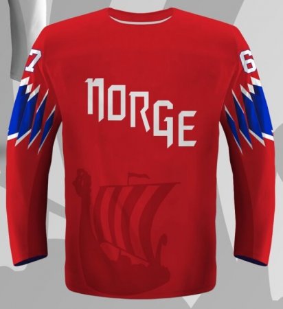 Norwegia Dziecia - 2018 World Championship Replica Fan Bluza//Własne imię i numer