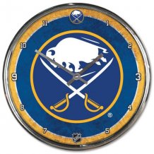 Buffalo Sabres - Chrome NHL Clock
