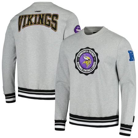 Minnesota Vikings - Crest Emblem Pullover NFL Sweatshirt