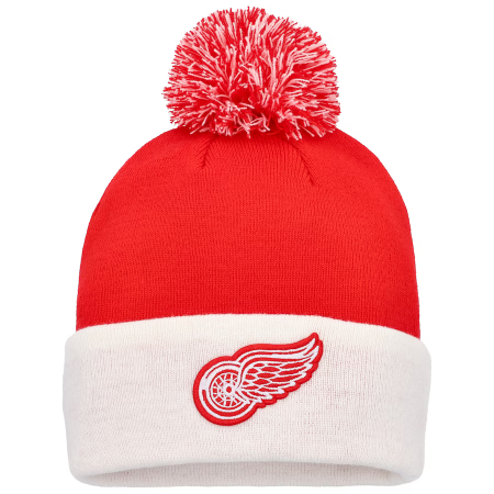 Detroit Red Wings - Team Stripe Cuffed NHL Zimní čepice