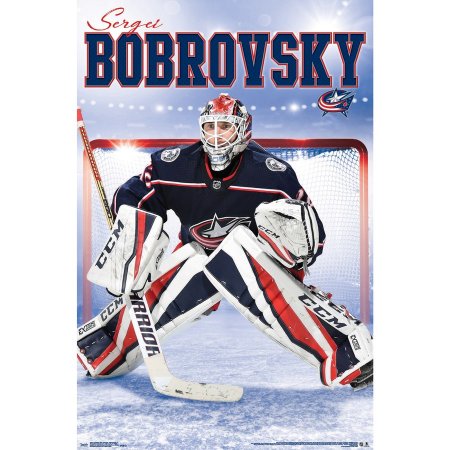 Columbus Blue Jackets - Sergei Bobrovsky NHL Plakát