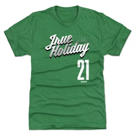 Milwaukee Bucks - Jrue Holiday Script Green NBA T-Shirt