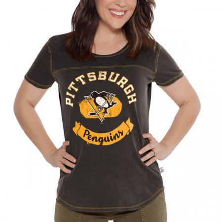 Pittsburgh Penguins Dámske - Touch by Alyssa Milano Gridiron NHL T-Shirt