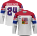 Česko - 2024 Majstri Sveta Hokejový Replica Fan Dres Biely/Vlastné meno a číslo