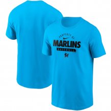 Miami Marlins - Property of Practice Blue MLB Koszulka