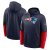 New England Patriots - 2024 Sideline Club Pullover Navy NFL Sweatshirt