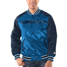Minnesota Timberwolves - Full-Snap Varsity Satin NBA Kurtka