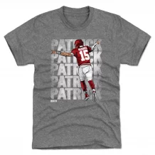 Kansas City Chiefs - Patrick Mahomes Repeat Gray NFL T-Shirt