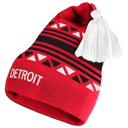 Detroit Red Wings - Reverse Retro Pom NHL Zimná čiapka