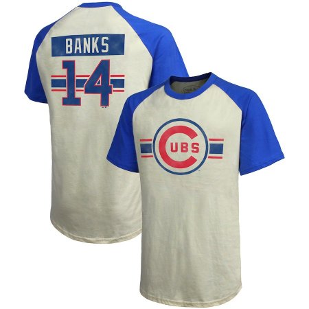 Chicago Cubs - Ernie Banks Cooperstown Collection Hard Hit MLB T-shirt
