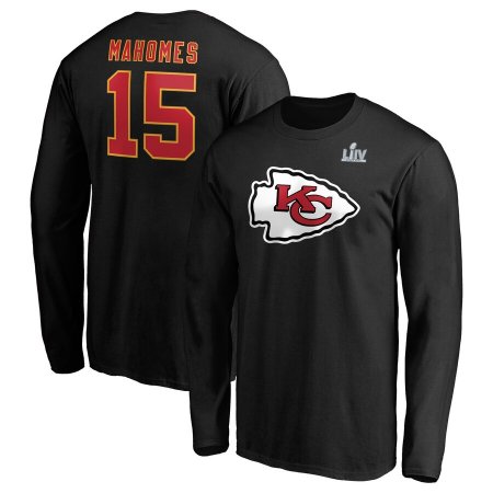 Kansas City Chiefs - Patrick Mahomes Super Bowl LIV Halfback NFL Long Sleeve T-Shirt