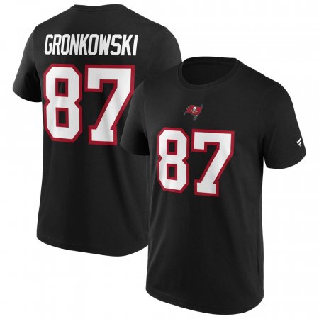 Tampa Bay Buccaneers - Rob Gronkowski Iconic Black NFL T-Shirt