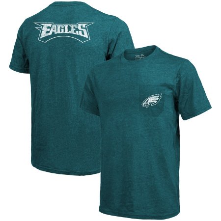 Philadelphia Eagles - Tri-Blend Pocket NFL Tričko