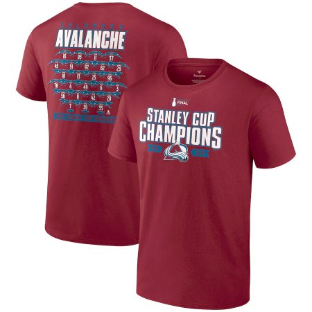 Colorado Avalanche - 2022 Stanley Cup Champs Roster NHL Tričko