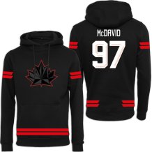 Kanada - Connor McDavid 2026 Hokejová Mikina s kapucí