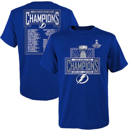 Tampa Bay Lightning Youth - 2020 Stanley Cup Champs Roster NHL T-Shirt