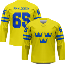 Švédsko - Erik Karlsson Hockey Replica Dres