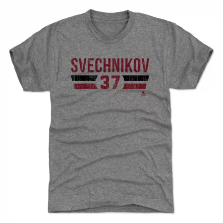 Carolina Hurricanes - Andrei Svechnikov Font Gray NHL T-Shirt