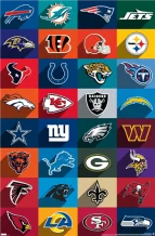 Logo Teams NFL Plagát