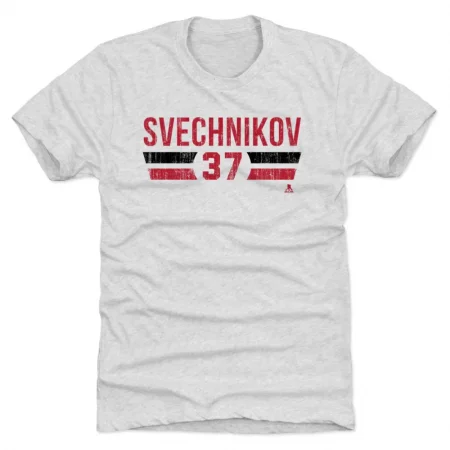 Carolina Hurricanes - Andrei Svechnikov Font White NHL T-Shirt